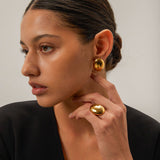 Thora Gehämmerter Ring in Gold