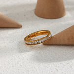 Unna Minimalistischer Ring in Gold