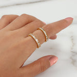 Unna Minimalistischer Ring in Gold