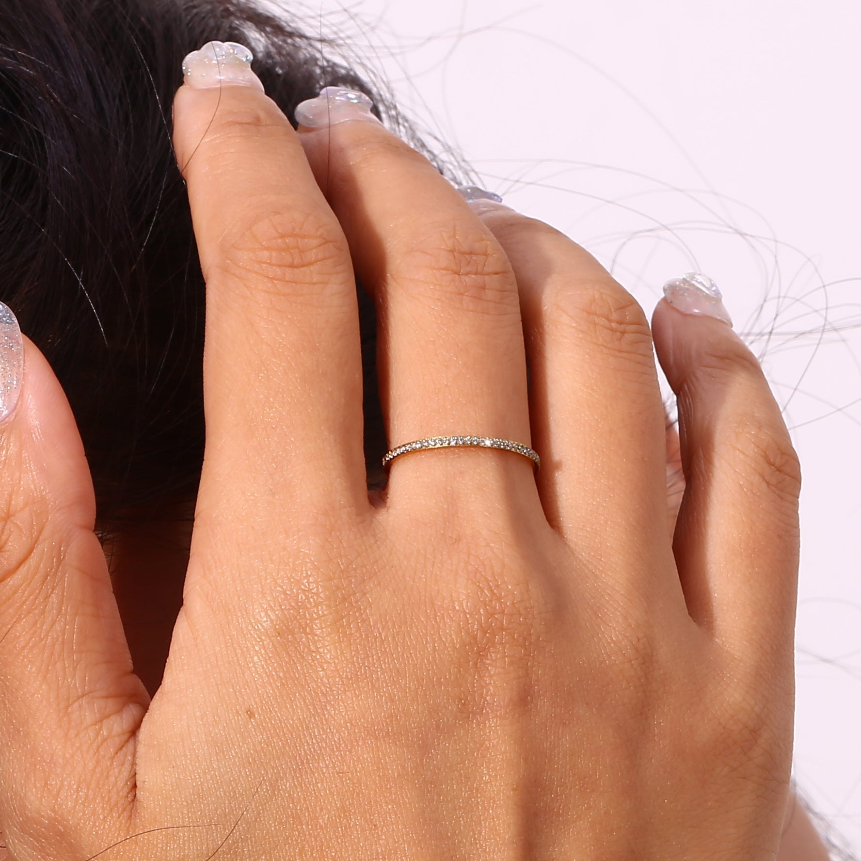 Zarra Pavé Ring in Gold