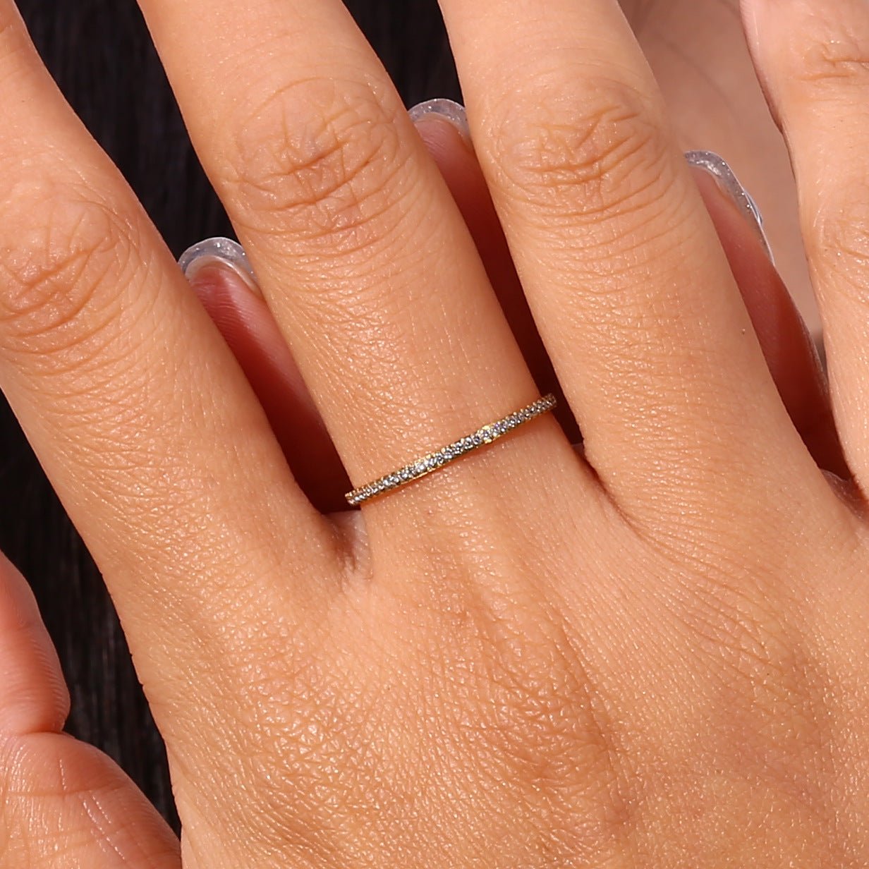 Zarra Pavé Ring in Gold